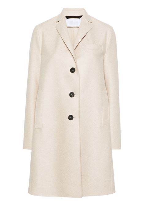 Almond white single-breasted virgin wool coat Harris wharf london - women HARRIS WHARF LONDON | Outerwear | A1220MLK120